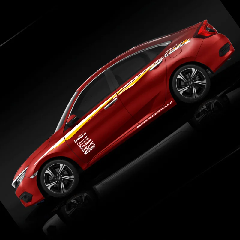 Автостайлинг TAIYAO Спортивная Автомобильная наклейка для Honda CIVIC автомобильные