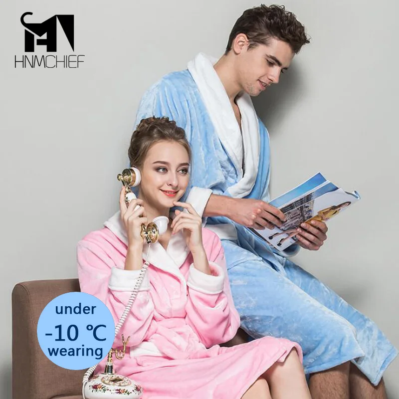 халат мужской 2017 пижама Темно-Коралловый Пеньюар Homme Мужская Твердые Длинным