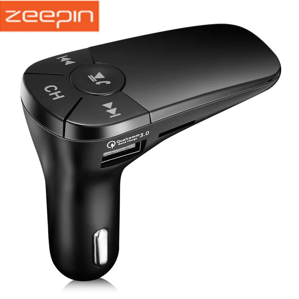 ZEEPIN T10 во время езды в автомобиле Беспроводной MP3 зарядное устройство для