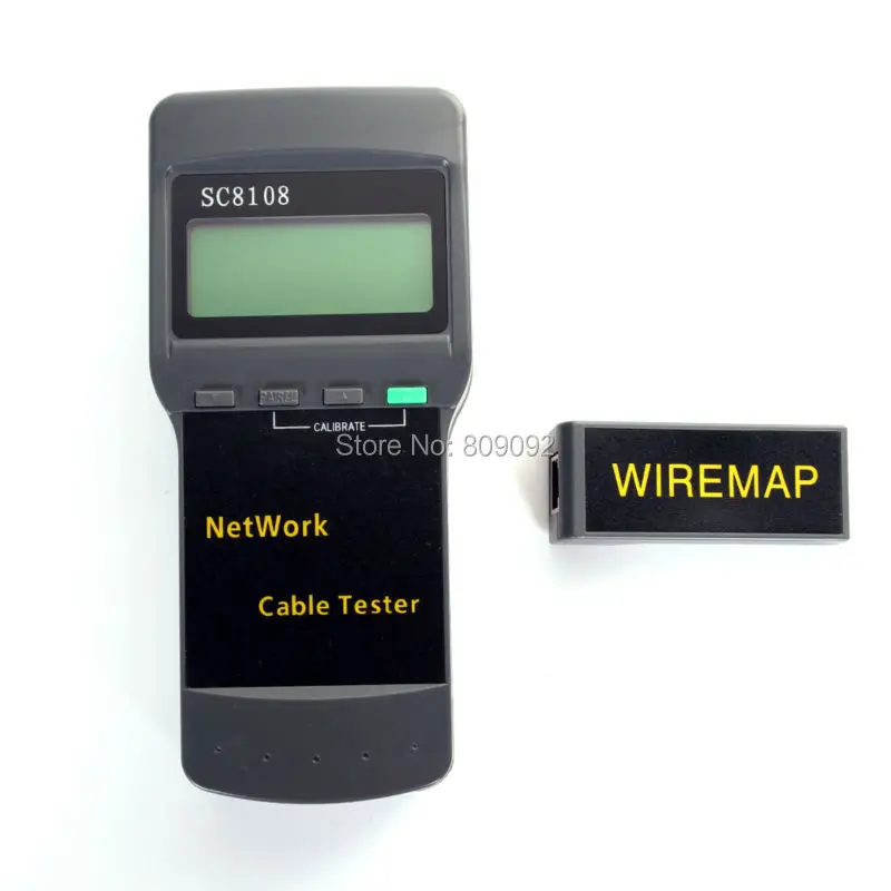 Беспроводной портативный тестер SC8108 с ЖК-дисплеем измеритель сетевого кабеля RJ45