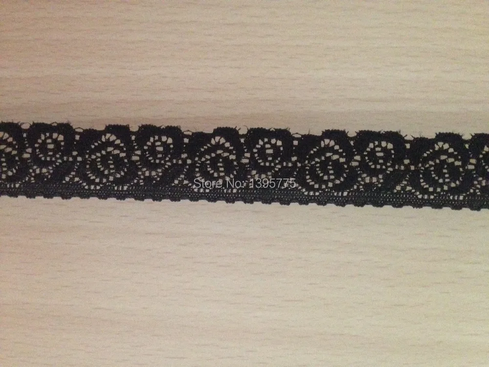 Горячая продажа 2 5 см ширина черный 10 метров розовый цветочный изысканный