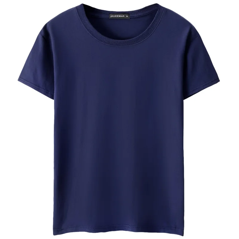 Мужская футболка с коротким рукавом Однотонная в стиле хип хоп круглым