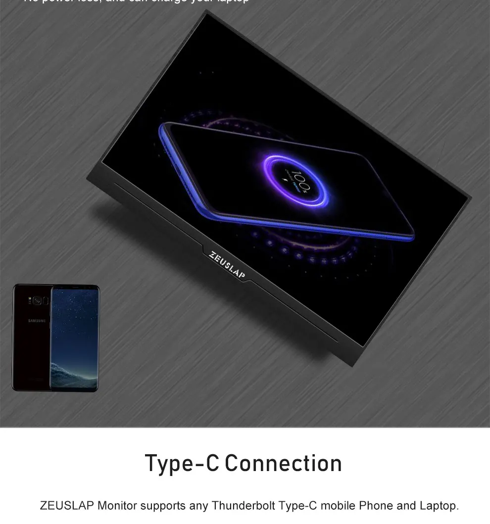 ZEUSLAP 15,6 дюймов портативный монитор 1920x1080 HD ips дисплей светодиодный компьютер монитор с магнитным чехол для PS4/Xbox/Phone/Macbook