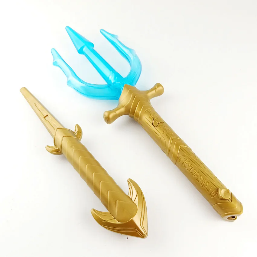 Aquaman trident justice league hero звуковой сигнал меч вилка аксессуары для детей реквизит игры