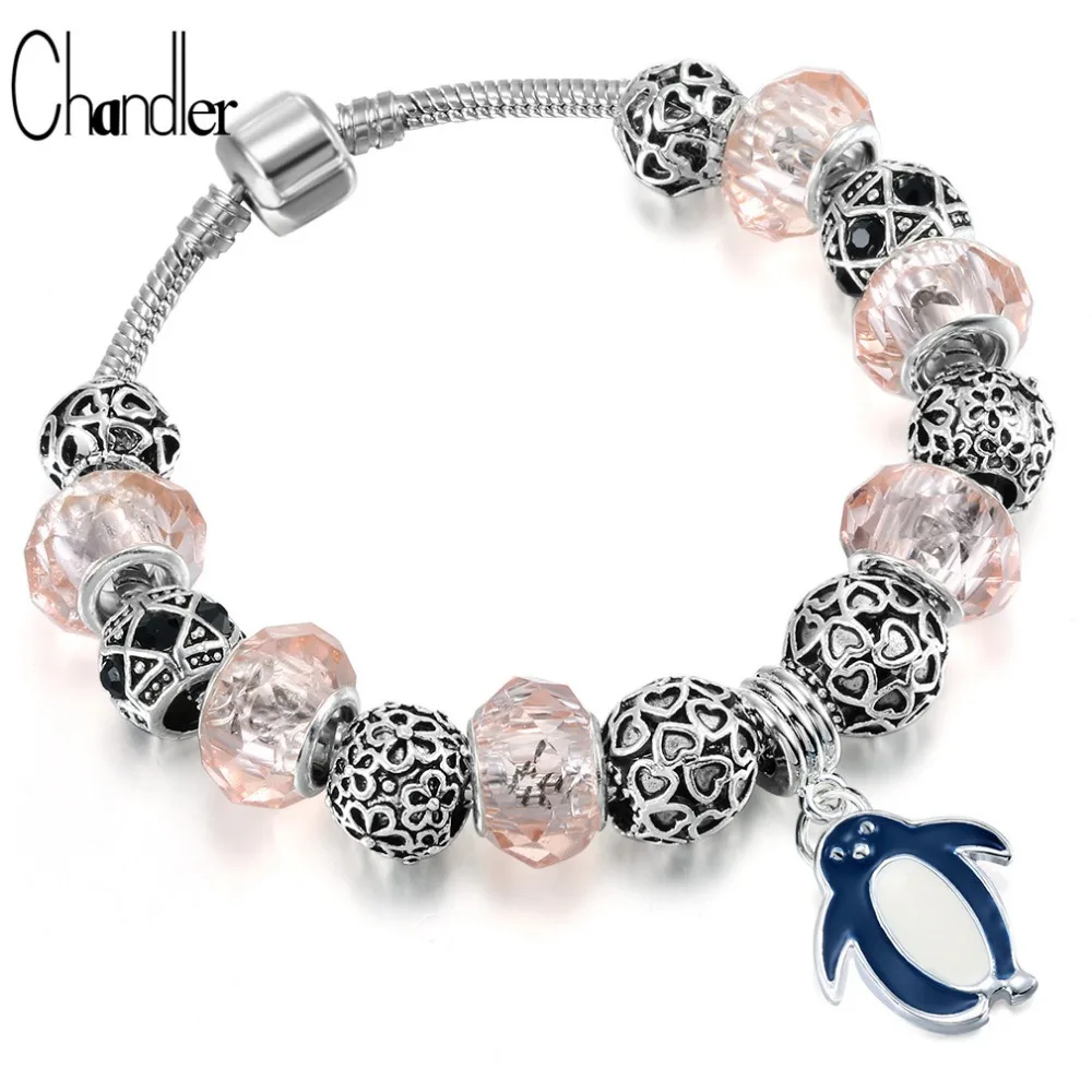 Новинка 2017 браслеты и обручи со змеиной цепочкой бусинами для женщин мужчин