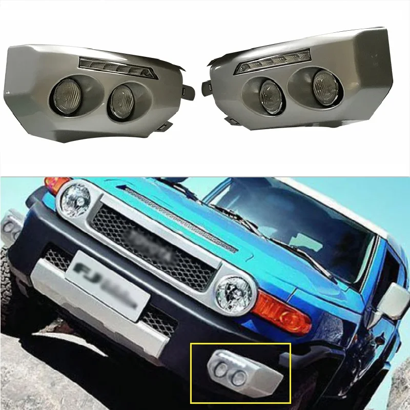 2 предмета 12v светодиодный DRL Дневной Бег светильник s противотуманный фонарь