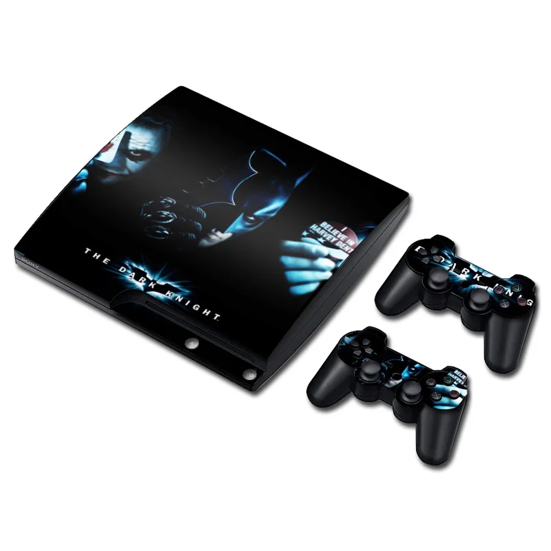 DC Джокер кожи наклейка для PS3 Slim playstation 3 консоли и контроллеры для PS3 скины наклейки Винил