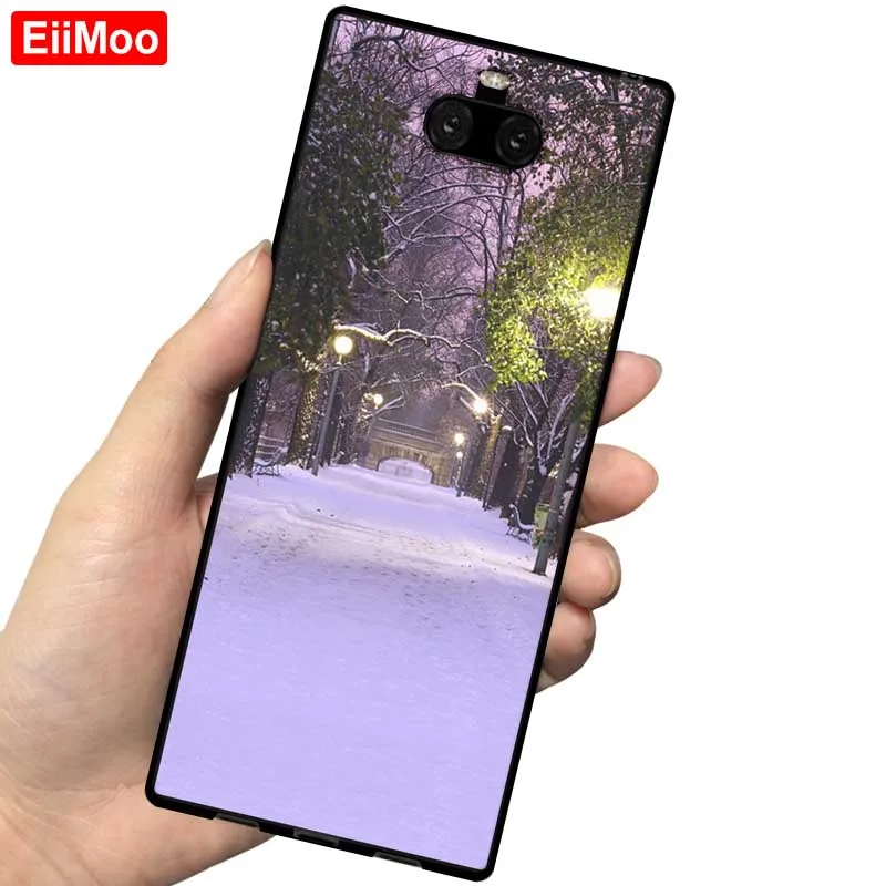 18 EiiMoo силиконовый чехол-накладка для sony Xperia 10 Plus, матовый тонкий мягкий ТПУ чехол-накладка для sony Xperia 10, чехол-накладка - Цвет: 18