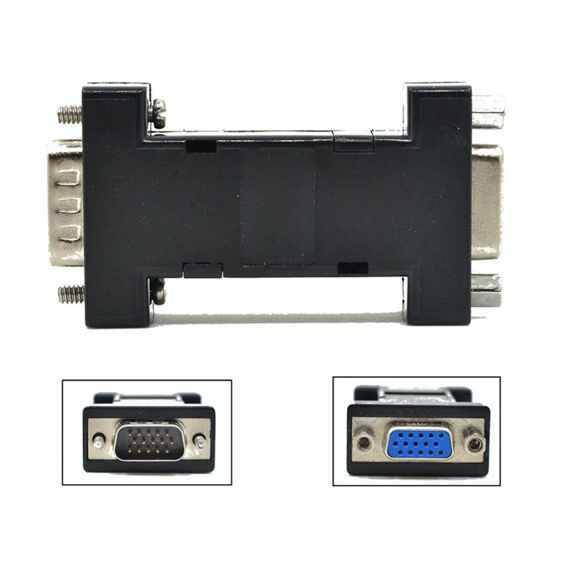 Connector VGA EM EDID Emulator HD15 Virtual Display Dummy Adapter Plug Switches and Extenders KVM 1920*1080@60Hz male female