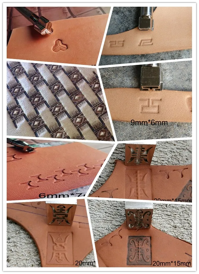 Ручная работа уникальный дизайн инструменты для работы с кожей резьба штамп