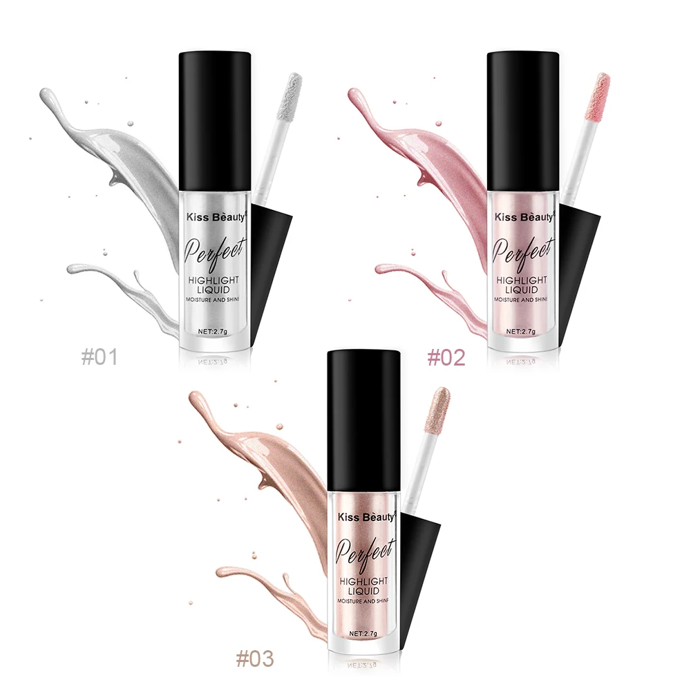 1 шт. Профессиональный Красочный розовый хайлайтер жидкое сияние мерцание