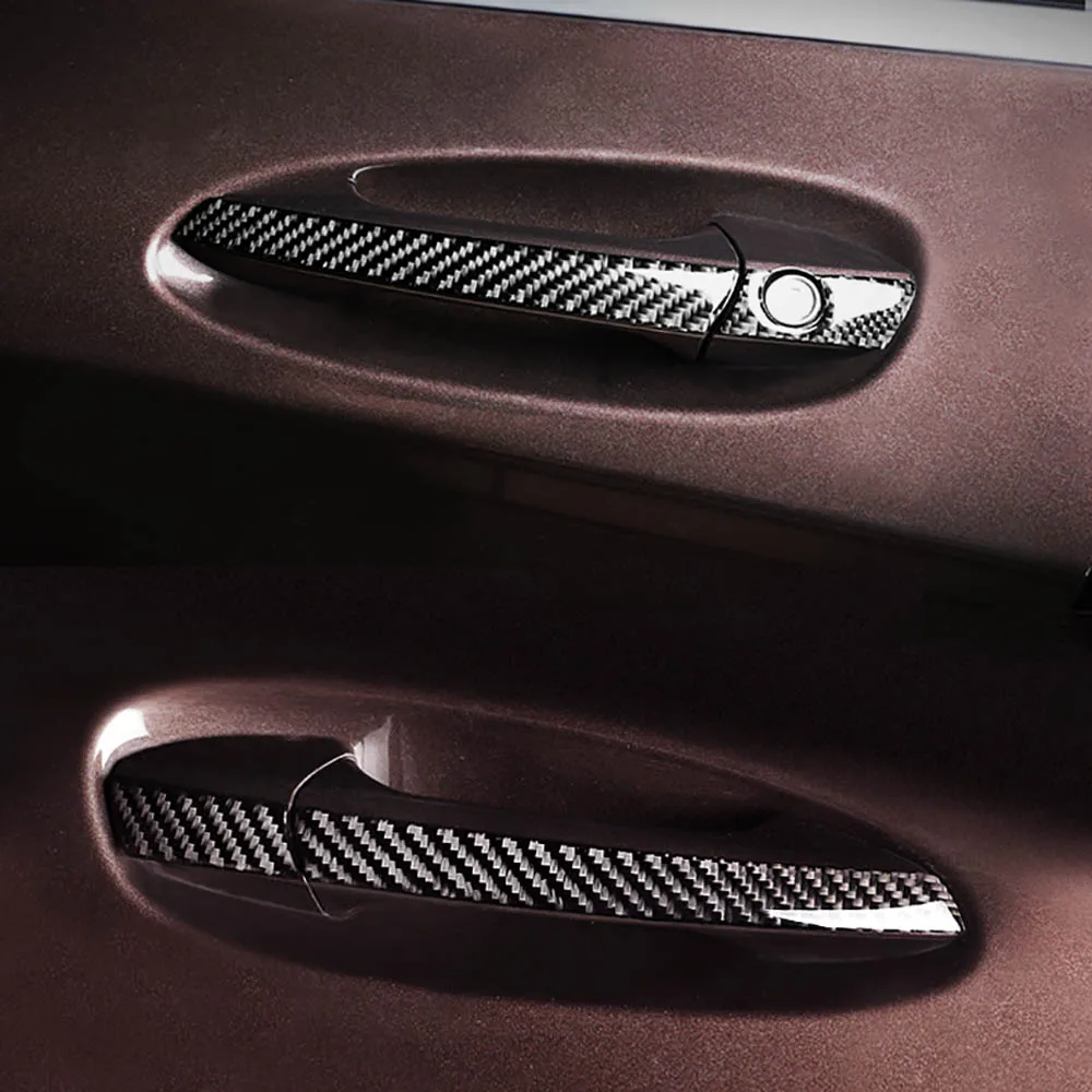 Автомобильный Стайлинг внешние карбоновые дверные Фотообои наклейки прокладки