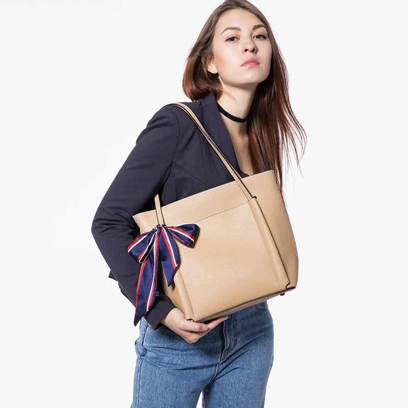 Lovevook женская сумка большого объёма высокого качества с бантиком|fashion handbag|handbags