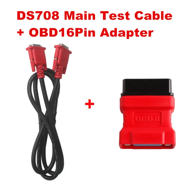 Новое поступление Основной Тестовый Кабель Autel maxides DS708 + адаптер OBD16Pin бесплатная