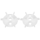 Uxcell 2 шт. 150x2 8 мм155x24 мм круглый вал Замена Белый пластик 6 крыльчатки двигателя вентилятора лопасти Y112-2Y90-4 высокое качество