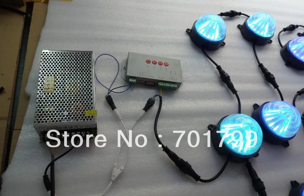 Круглый пиксельный модуль WS2811 постоянного тока 24 В 12 светодиодов 5050 SMD rgb внутри 2