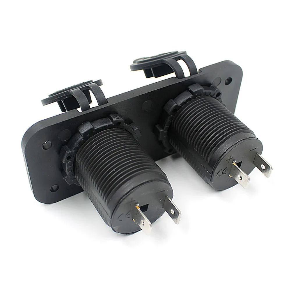 Автомобиля с двумя портами USB Зарядное устройство и гнездо Панель крепления