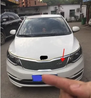 Передняя решетка радиатора для KIA Rio K2 из нержавеющей стали тигровые гоночные