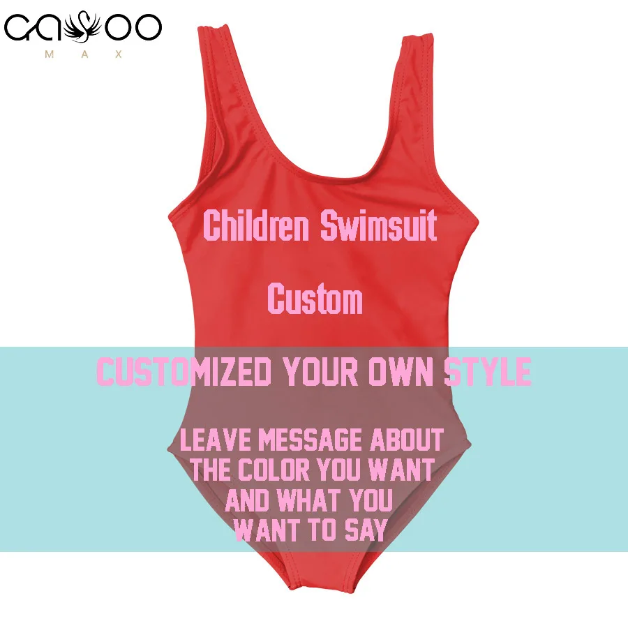 2019 купальные костюмы на заказ Детские бикини для девочек цельные оригинальный