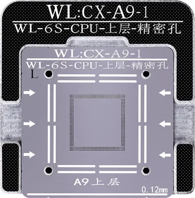 A9 Upper For iPhone 5/6/6S/7/8 Plus X XS MAX XR A8 A9 A10 A11 A12 CPU Ram Upper Lower Plant Tin Steel Mesh BGA Reballing Stencil Template - Цвет: A9 Upper