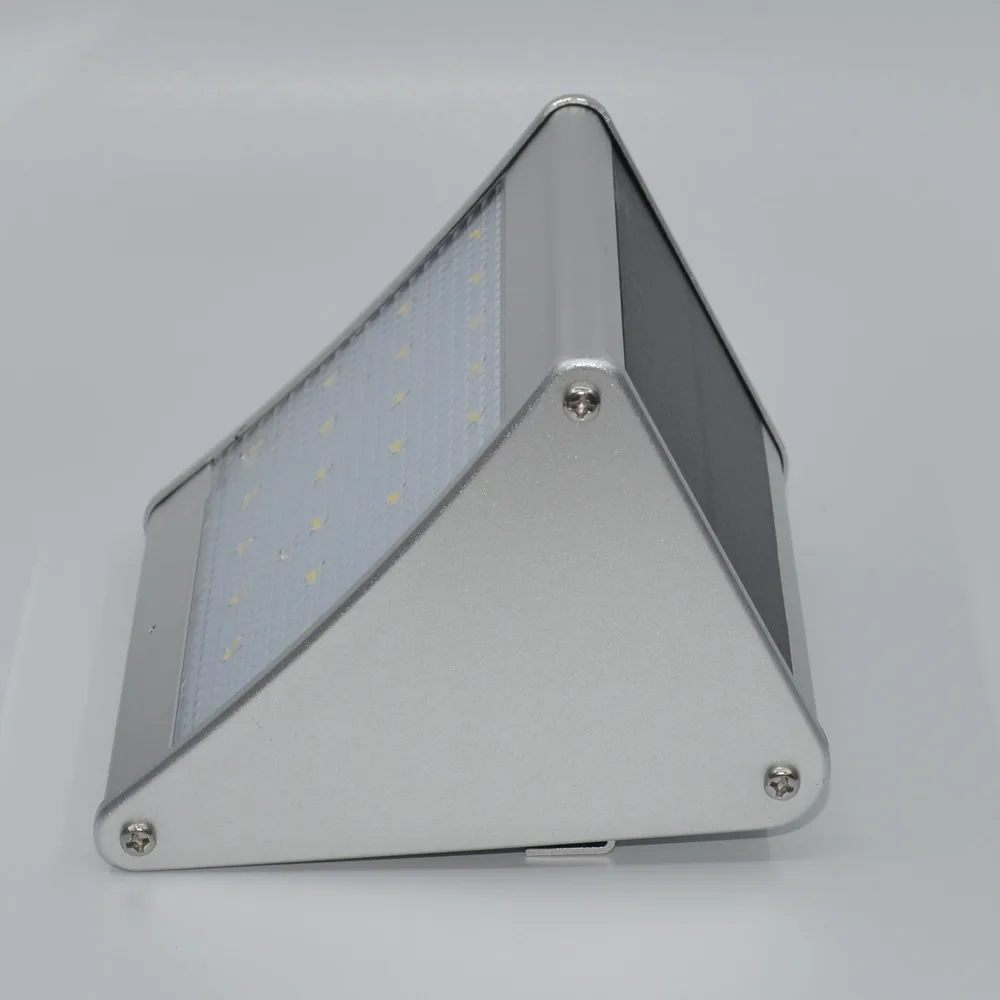 Металлический Солнечный свет Открытый 24 светодиодный настенный датчик движения