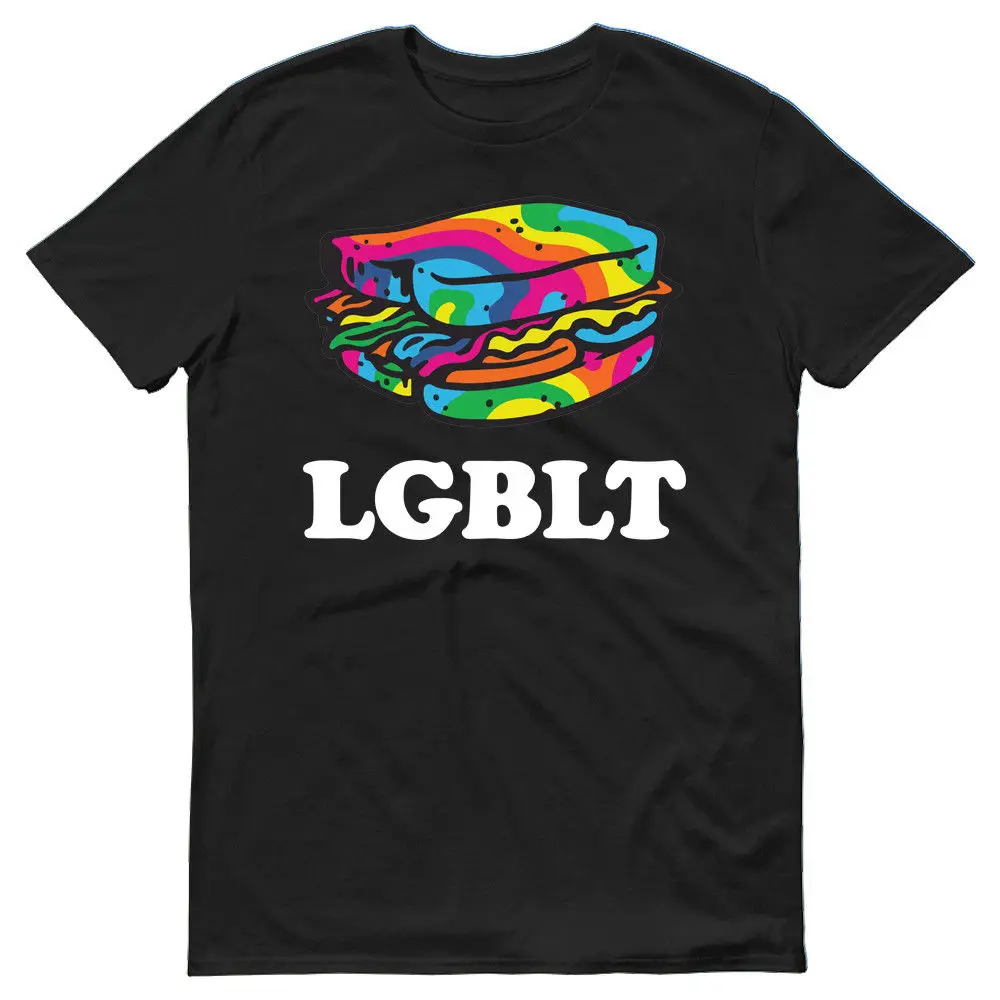 LGBLT Смешные гей Би Транс ЛГБТ сэндвич Радуга футболка идея подарка Новинка 2018