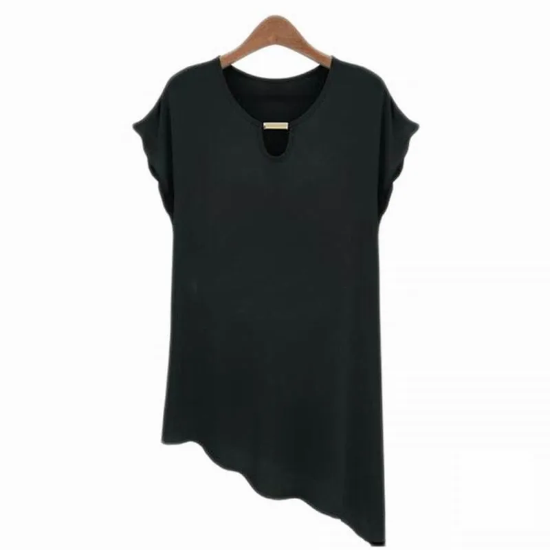 Женская шифоновая футболка черная зеленая или Однотонная лето 2018 | одежда