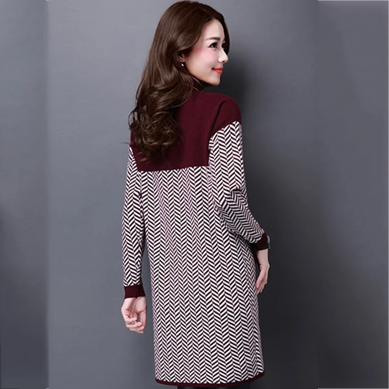 Plus Size S-4XL Cashmere sweater female 2018 Autumn Winter New Long sleeve Turtleneck Striped Pullovers Sweater Female LF818 | Женская