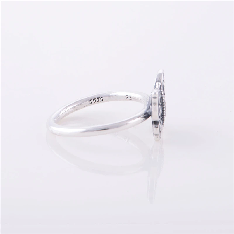 Элегантное женское ажурное кольцо бабочка из стерлингового серебра 925 пробы для