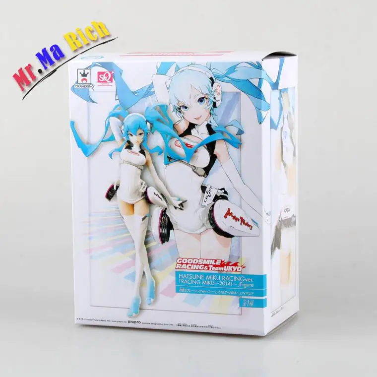 21 см Hatsune Miku аниме гоночные костюмы Коллекционная фигурка ПВХ игрушки для