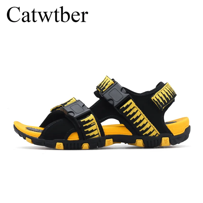 Catwtber Открытый Спорт сандалии мужские летние дышащие повседневные пляжные туфли