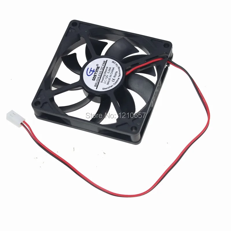 10 шт./партия Gdstime 8 см 80 мм 80x80x15 DC 12 В 2Pin 2510 коннектор компьютерный чехол теплоотвод