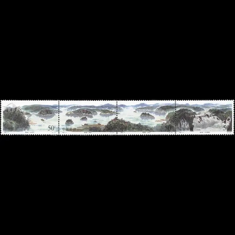 4 шт набор Jingpo Lake 1998-17 Китай почтовые марки почтовая коллекция