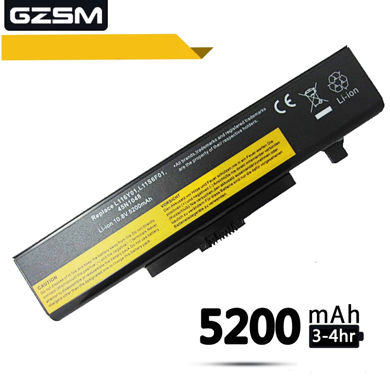 Аккумулятор для ноутбука GZSM Y480 Lenovo G480 G485 G585 G580 Y580 Z380 Z480 Z580 Z585 Z485 45N1048 L08M6D23 L11N6R01
