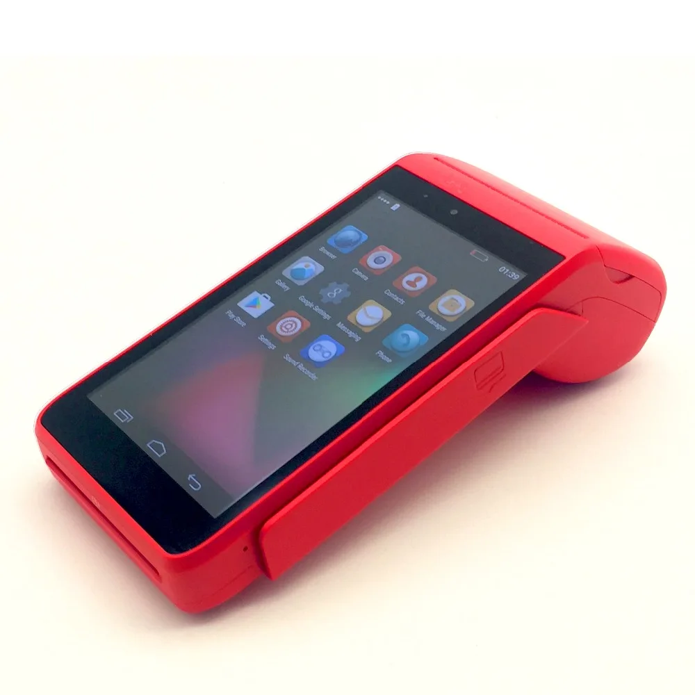 5 &quotдисплей android ручной Мини pos-терминал интегрированный 58 мм тепловой Wi-Fi bluetooth pos