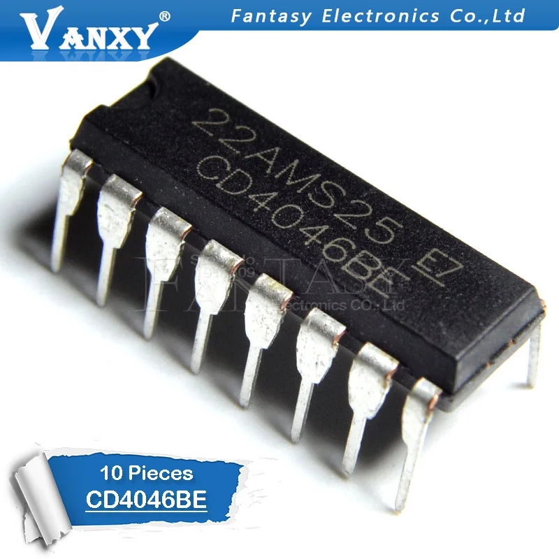 10 шт. CD4046BE DIP16 CD4046 DIP 4046BE 16 CD4046BCN HEF4046BP|ic dip| |