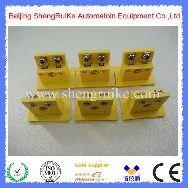 Миниатюрная панель K разъем термопары желтого цвета Омега|k type thermocouple connector|thermocouple