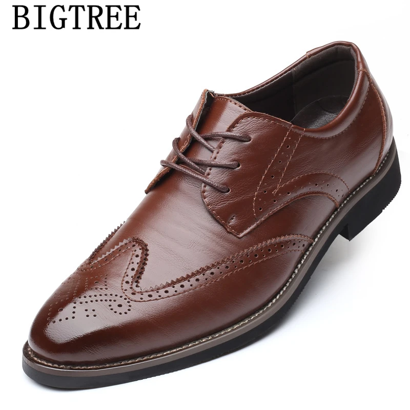 

Mens Wedding Shoes Genuine Leather Brogue Shoes Men Classic Italian Brand Formal Shoes Men Elegant Big Size Erkek Ayakkabı Bona