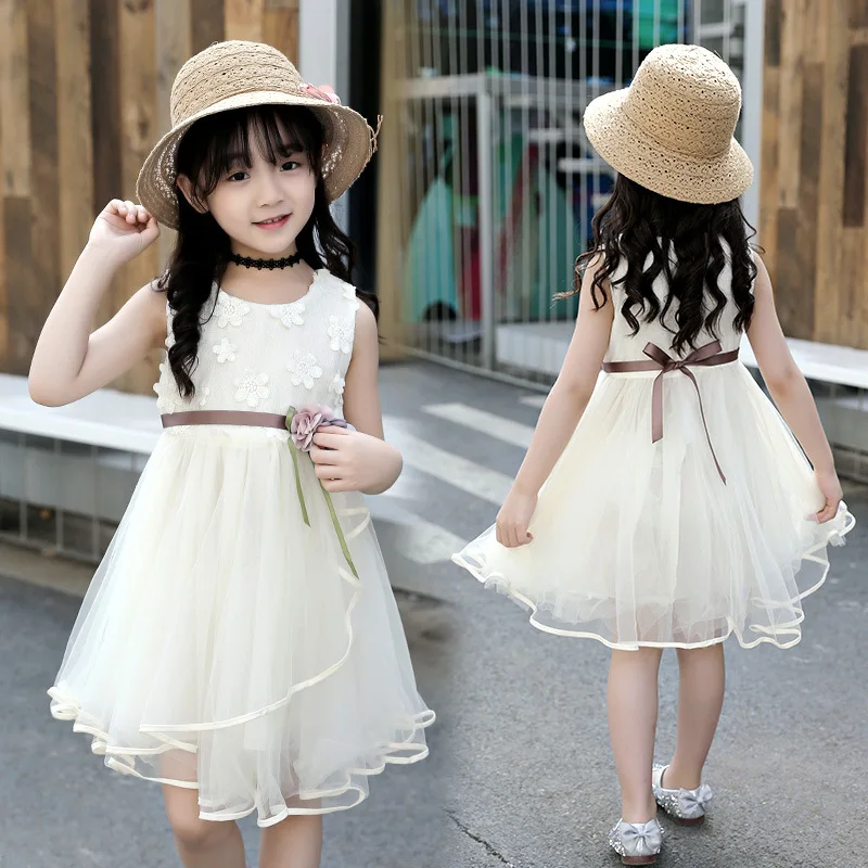 2018 Kids Princess Dress Baby Girls Summer Clothes Flower Dresses Children Clothing Vestido Infantil Enfant Fille Top Costume |