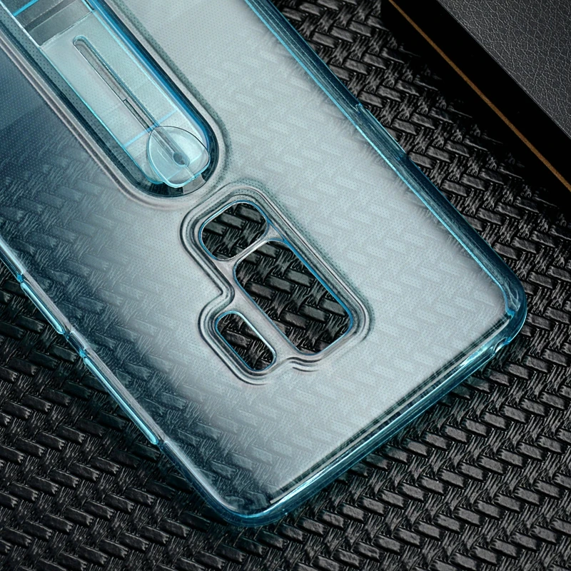 Для Samsung Galaxy S8 S9 Plus Note 8 9 невидимое кольцо с подставкой прозрачный резиновый