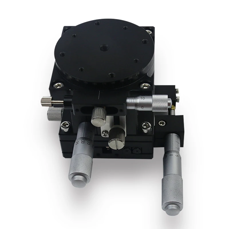 

Fine-tuning the displacement in three directions, increasing the stroke XZR60-R Optical linear guide translation Rotary slide