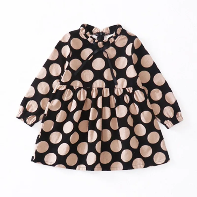 Детская одежда в Корейском стиле платье для девочек с длинными рукавами сезон