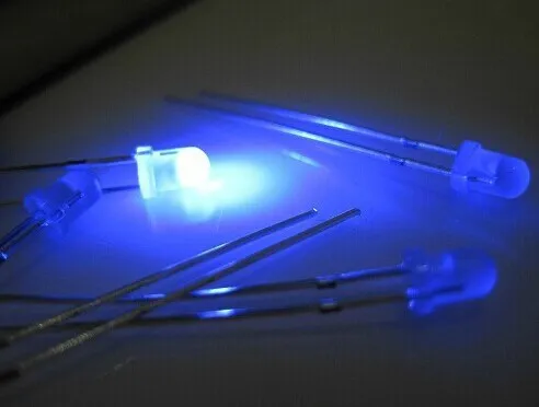 

1000PCS/LOT 3MM lens blue F3 mist hair blue LED light-emitting diode