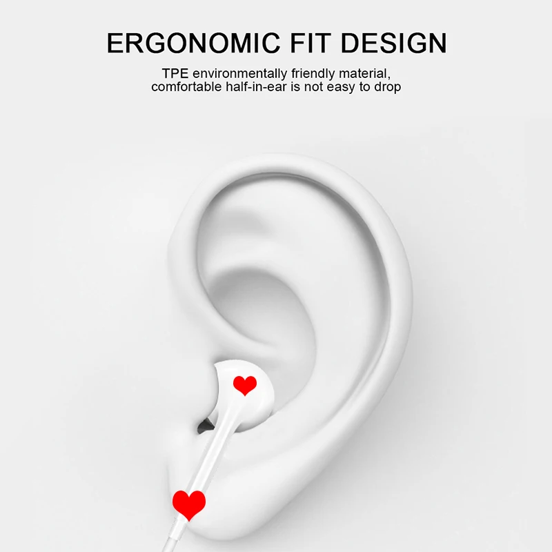 3 5 мм проводные наушники для IOS ушные крючки регулятор громкости спортивные