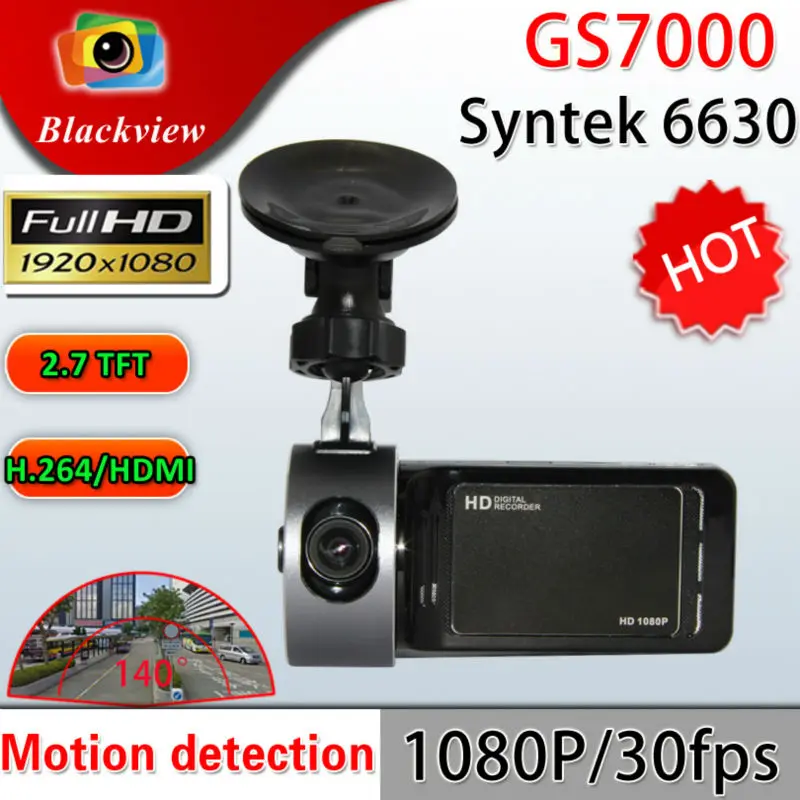 Car DVR Recorder Camera black box GS7000 1080P 2.7" LCD Video Dashboard Vehicle Newest video camera freeshipping | Автомобили и