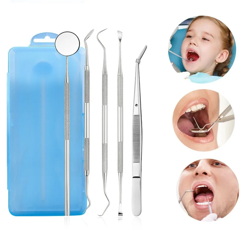 5 шт./компл. стоматологические лупы зеркальный серповидный скалер зубной шпатель