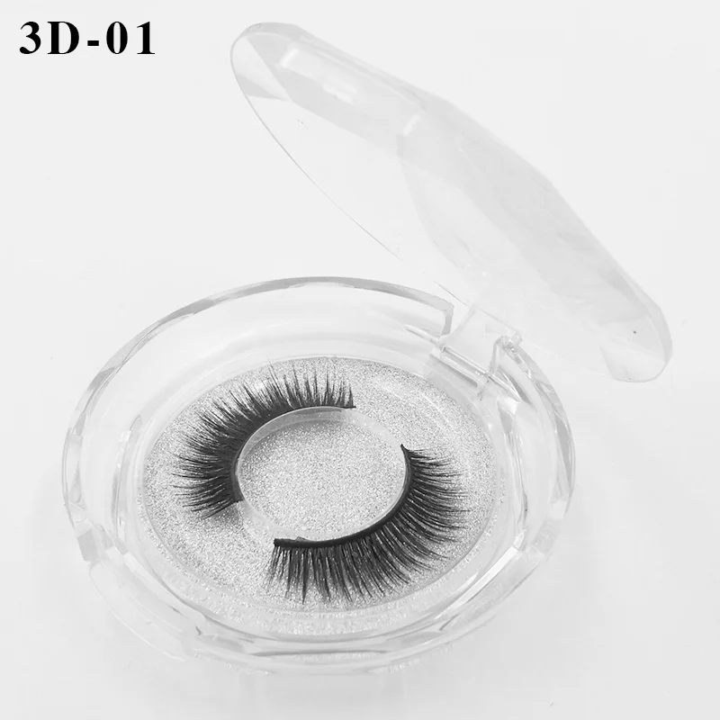 3D-01 Удивительные 3D Искусственные норковые ресницы 10-20 мм натуральные Поддельные ресницы 38 стилей Многоразовые Накладные ресницы Макияж норки 3D наращивание ресниц - Цвет: 3D-01