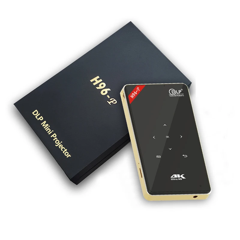 Горячая Распродажа H96 -P DLP портативный проектор Android Box автокоррекция Amlogic S905X