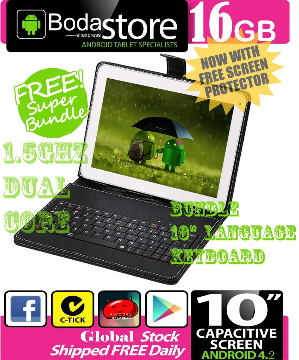10 2 1 дюйма 16 Гб GOOGLE ANDROID 4 планшетный ПК емкостный экран E READER PAD TAB Bundle