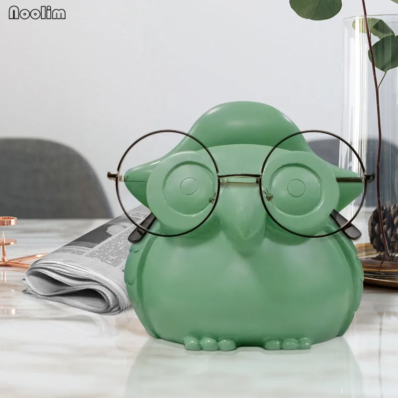 NOOLIM мультфильм животных Сова очки дисплей стойки солнцезащитные Смола оправа